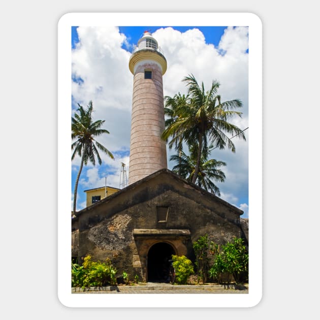 Galle Lighthouse. Sticker by bulljup